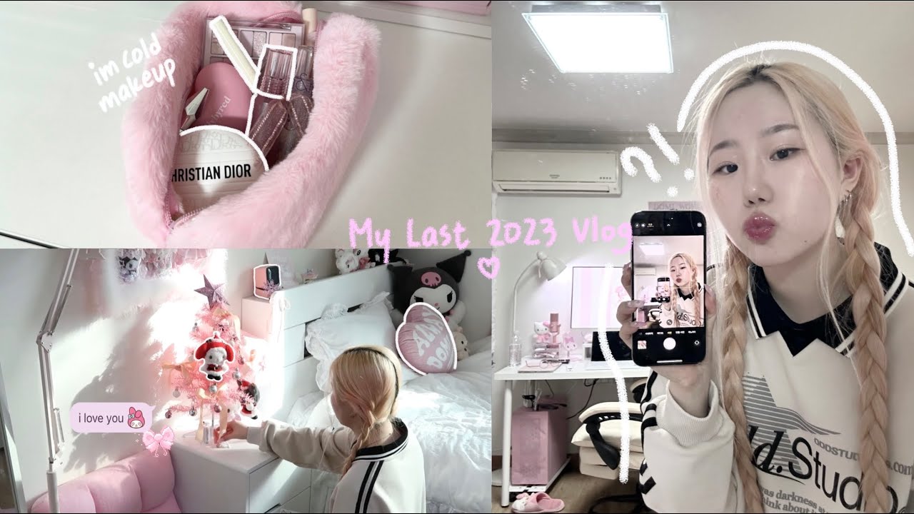 Последний влог 2023 года✮⋆˙/Влоги, Макияж, Корейское кафе🍡