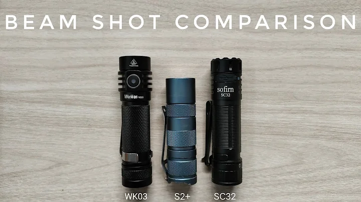 [Beam Shot Comparison] Wurkkos WK03 vs Convoy S2+ vs Sofirn SC32