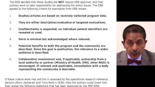 Module 1 - Day 5 - 3 - Completing MSF Ethics Form
