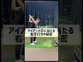 アイアンが芯に当たる右手打ちの秘密　#ゴルフ #しんのゴルフ #golf