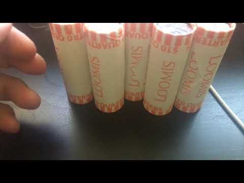 Coin Roll Hunting- $14 In Quarters! What Will We Find?