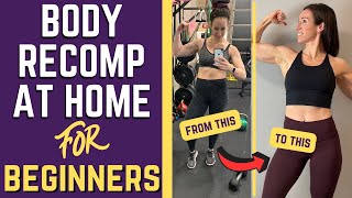 How To BUILD MUSCLE At Home Without Equipment | BODY RECOMP At Home