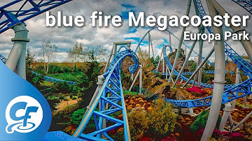 blue fire Megacoaster front seat on-ride 5K POV @60fps Europa Park