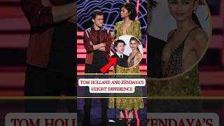 Tom Holland And Zendaya's Height Difference #shorts