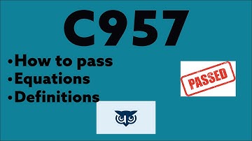 WGU | Applied Algebra | C957 | Breakdown