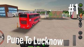 Pune to Lucknow || Realastic Graphic|| BUS SIMULATOR ULTIMATE || #1