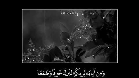 ومن آياته يريكم البرق خوفاً وطمعا.💦ماهر المعيقلي