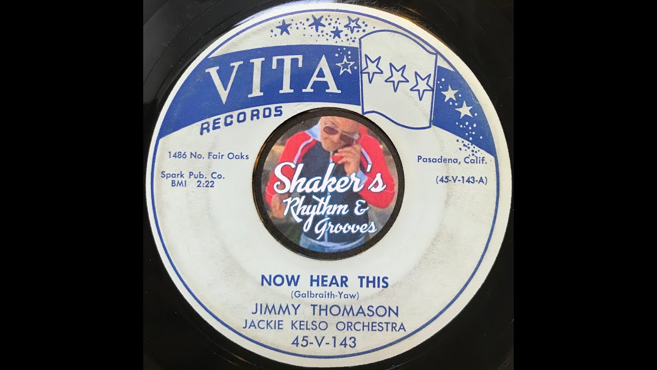 Jimmy Thomason "Now Hear This" from 1956 on VITA #45-V-143 Jimmy Thomason "Now Hear This" from 1956 on VITA #45-V-143