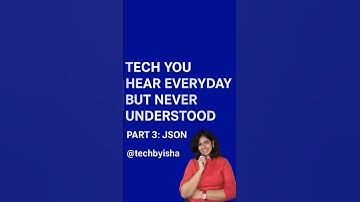 JSON(JavaScript Object Notation) in 30 seconds .Part 3 is here!  #shorts