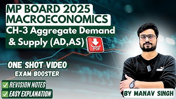 MP Board Economics Class 12| Ch-3 Aggregate Demand & Supply| Macroeconomics Important questions