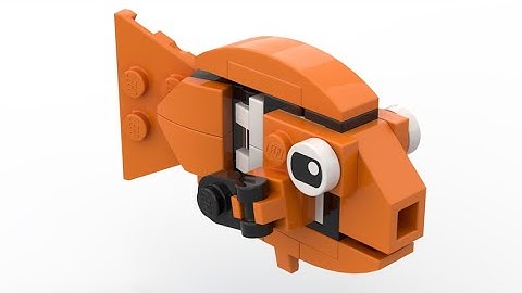 How to build LEGO Nemo, Clownfish, MOC, speed build in 4K