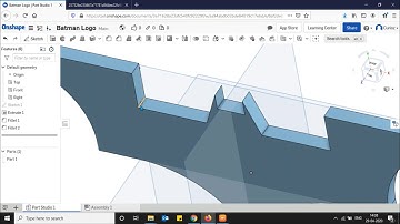 Design Batman Logo | Batrang | Onshape 3D