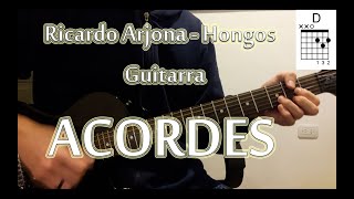 Ricardo Arjona - Hongos - Guitarra ACORDES Cover- Tutorial