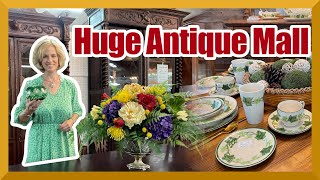 Shop the sale with me at the Antique Gallery! Franciscan Ivy dishes and treasures galore!