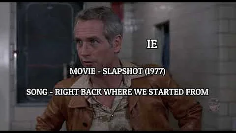 Song & Movie Mix - Slapshot (1977) -  Right Back Where We Started From w/Lyrics