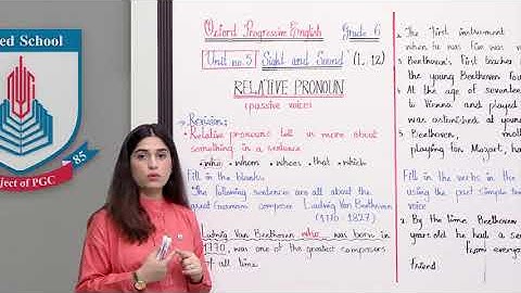 Class 6 - English - Unit 5 - Lecture 12  Ludwig Van Beethoven-relative pronouns - Allied Schools