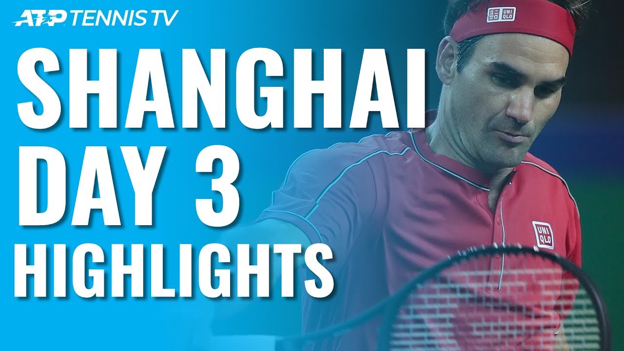 Federer Opens With Win; Fognini Stops Murray & Medvedev Progresses | Shanghai 2019 Day 3 Highlights