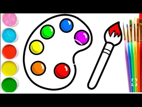 Bolalar uchun Rangli taxta rasm chizish / Drawing color board for children / Рисование для детей