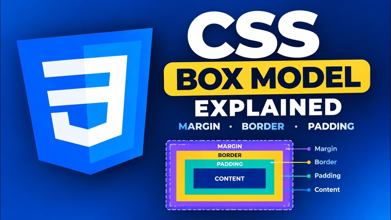 CSS Box Model Explained | Margin, Border & Padding for Beginners - YouTube