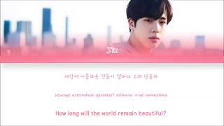 BTS JIN - 'Autumn Outside the Post Office' (가을 우체국 앞에서) Lyrics [Color Coded_Han_Rom_Eng]