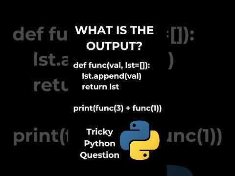 Tricky Python Question.