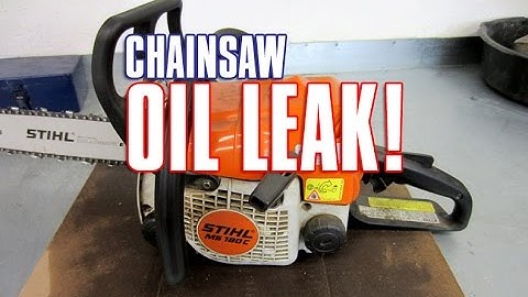 STIHL MS170/180-017/018 Chainsaw Most Common Reason It Leaks Bar Oil! - Video