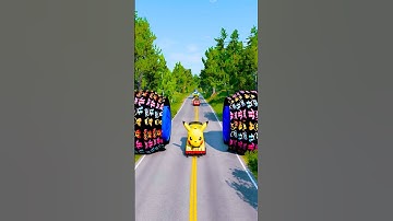 FUNNY AND CRAZY CARS VS BOLLARDS #shorts | Fast Range