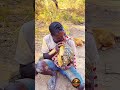 DUDUKWEE WANTS TO SWALLOW THE TORTOISE#hadzabetribe #africa #bushman #simplelife