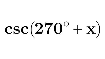 cosec(270 + x) | csc(3pi/2 + x) | cosec(3pi/2 + A) | csc(270 + A) | cosec(3pi/2 + theta)