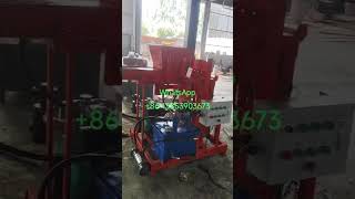 Cheapest diesel hydraulic automatic earth soil red clay ECO brava interlock brick making machinery