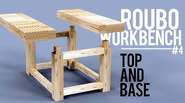 Roubo Style Workbench Part 4 - Base + Top = Flattening | Split Top