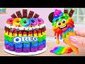 Happy OREO Cookies & Sweet Rainbow OREO Buttercream Cake 🍫 100+ Mini Cake Recipes 🌈 How To Cake 04