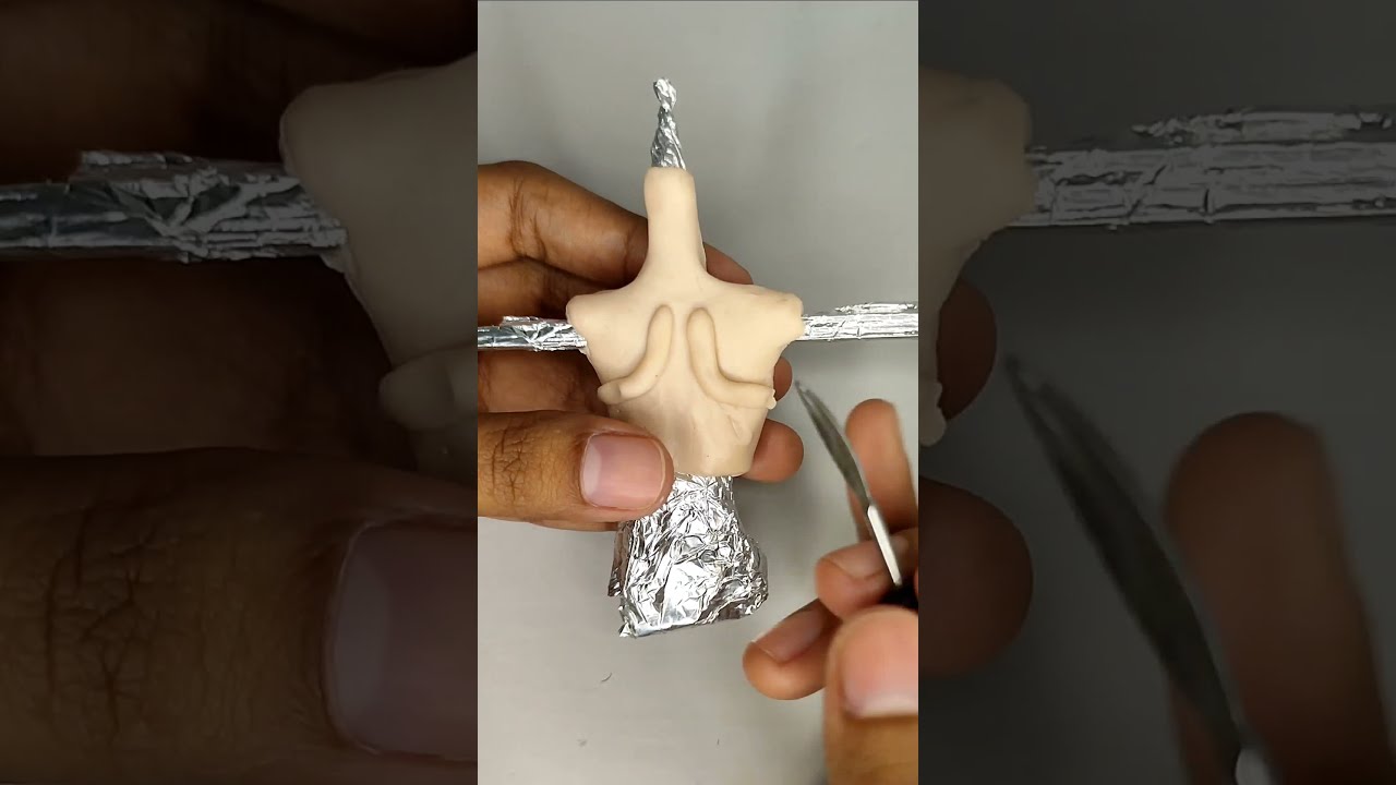 part 3 in making BJD sculpting the upper body 