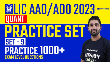 LIC AAO/ADO 2023 | Quant Practice Set | Set - 9 | Practice 1000+ Exam Level Questions | By Umer Mir