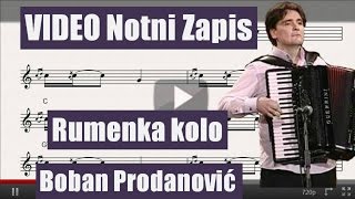 Notni zapis Rumenka kolo Boban Prodanovic chords