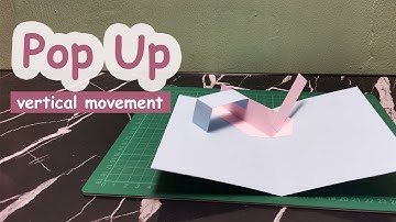 Pop Up Art/Illustration - how to make a pop up card with vertical movement