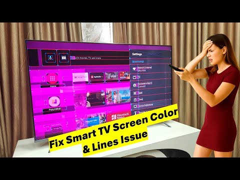 How to Fix Android Smart TV Screen Color Changed & Lines Problem