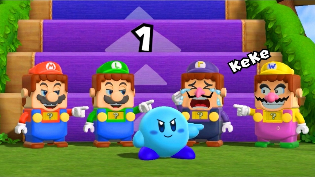 Mario Party 9: Step It Up Showdown - LEGO Mario против LEGO Luigi против LEGO Wario против LEGO W...