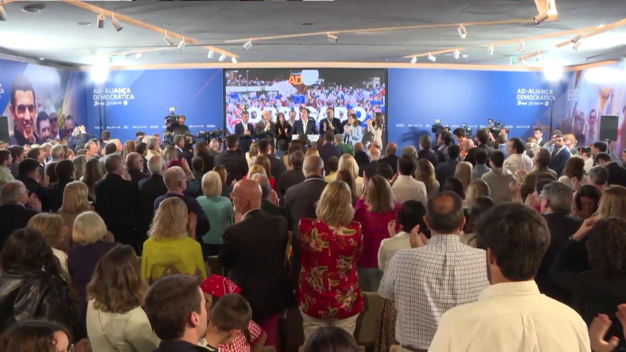 Europeias 2024: Luís Montenegro e Sebastião Bugalho em declarações à imprensa