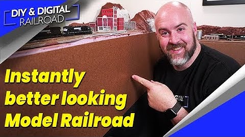Make A Better Looking Model Railroad with Fascia Panels