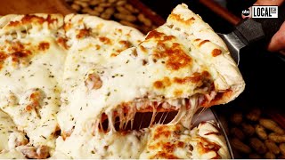 Chicago area pizza pub puts a twist on 'deep dish' by serving up a double decker pie