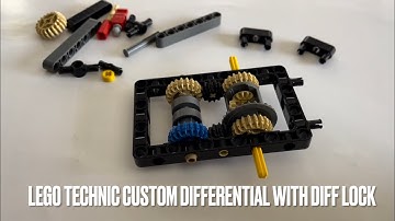 LEGO Technic Custom Differential With Diff Lock