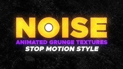 #26 Animated Grunge Textures Stop Motion Style // Videohive