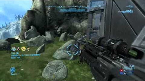 Halo: Reach No-Scope Overkill on Asylum