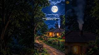 Feel the moon night 🏡🎶/#moonnight #aivideo #nature #shorts #pov