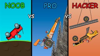 Hill Climb Racing - NOOB vs PRO vs HACKER screenshot 1