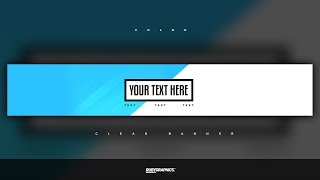 FREE GFX: Free Photoshop Banner Template: Clean 2D Custom Colors Banner Design Mqdefault