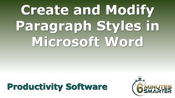 Create and Modify Styles in Word