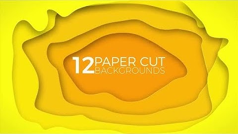 12 Paper Cut Backgrounds After Effects Templates