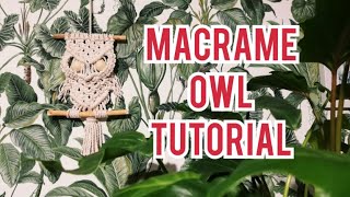 Easy MACRAME OWL tutorial for beginners // DIY / Let's get ready for Christmas